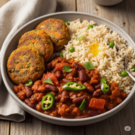Rajma Rice Tikka Bowl (Muscle Gain)