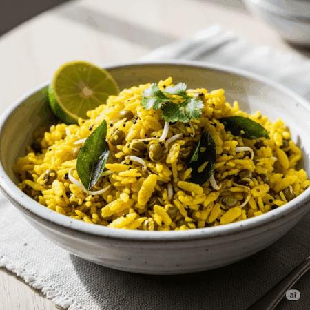 Sprouted Moong Poha (Muscle Gain)