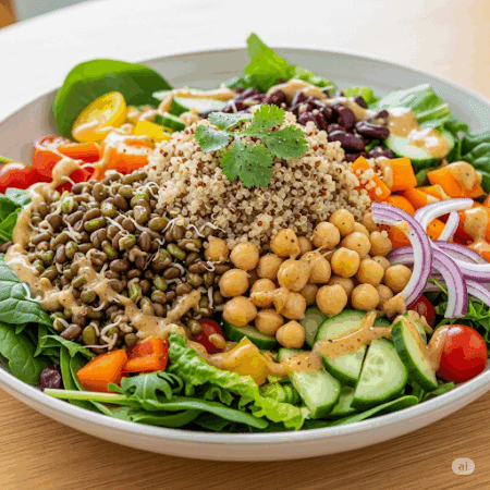 Moong-Chana Chaat Salad (Muscle Gain)