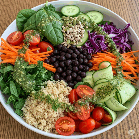 Quinoa Black Chana Salad (Weight Loss)