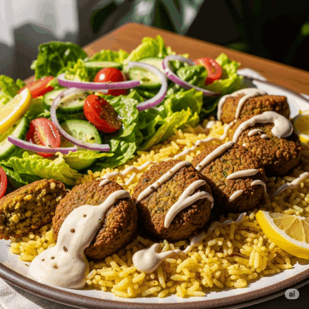 Falafel Rice Bowl (Weight Loss)