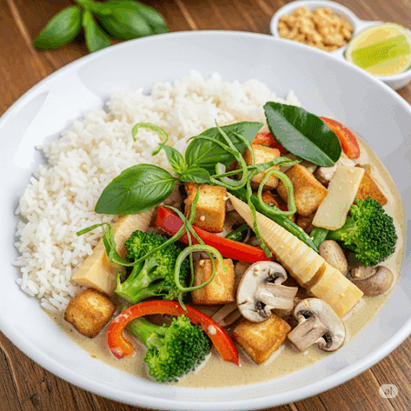 Thai Green Curry Rice Bowl (Muscle Gain)