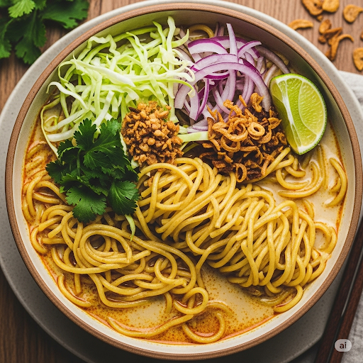 Burmese Khow Suey Noodle Bowl (Weight Loss)